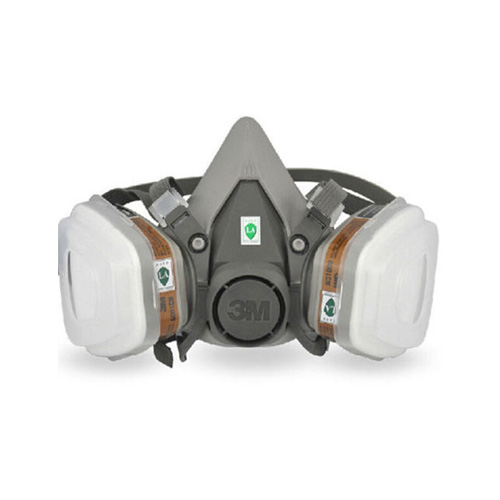 Full Face Rubber Particulate Respirator with Double Filters Gas Mask